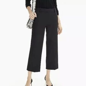 NWT J Crew 365 Peyton High Rise Wide Leg Pants Black Size 6